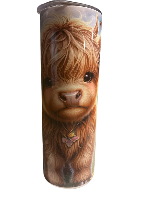 Highland Cow 20oz Southern tumbler