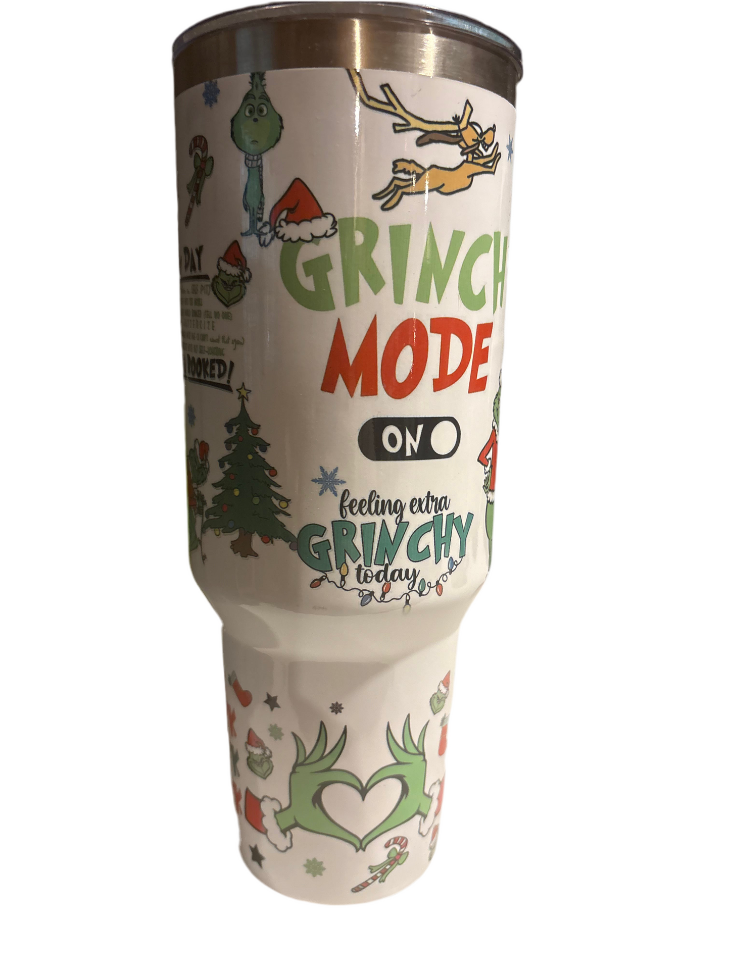 40oz Grinch Christmas tumbler