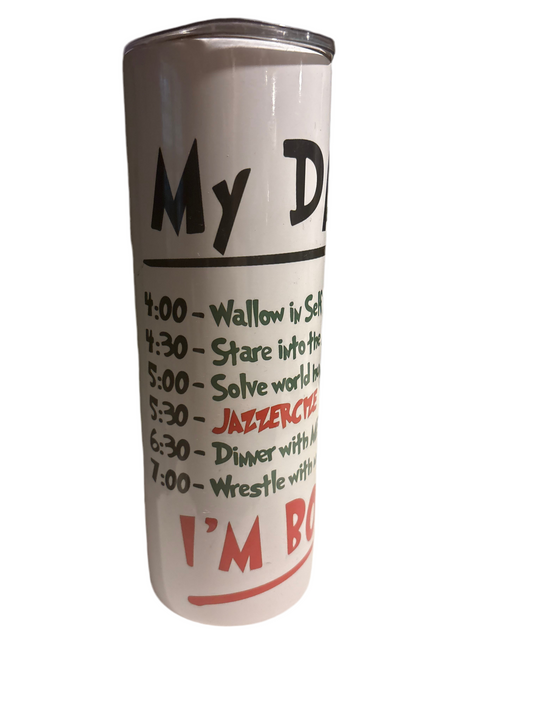 20oz “My day” grinch Christmas tumbler