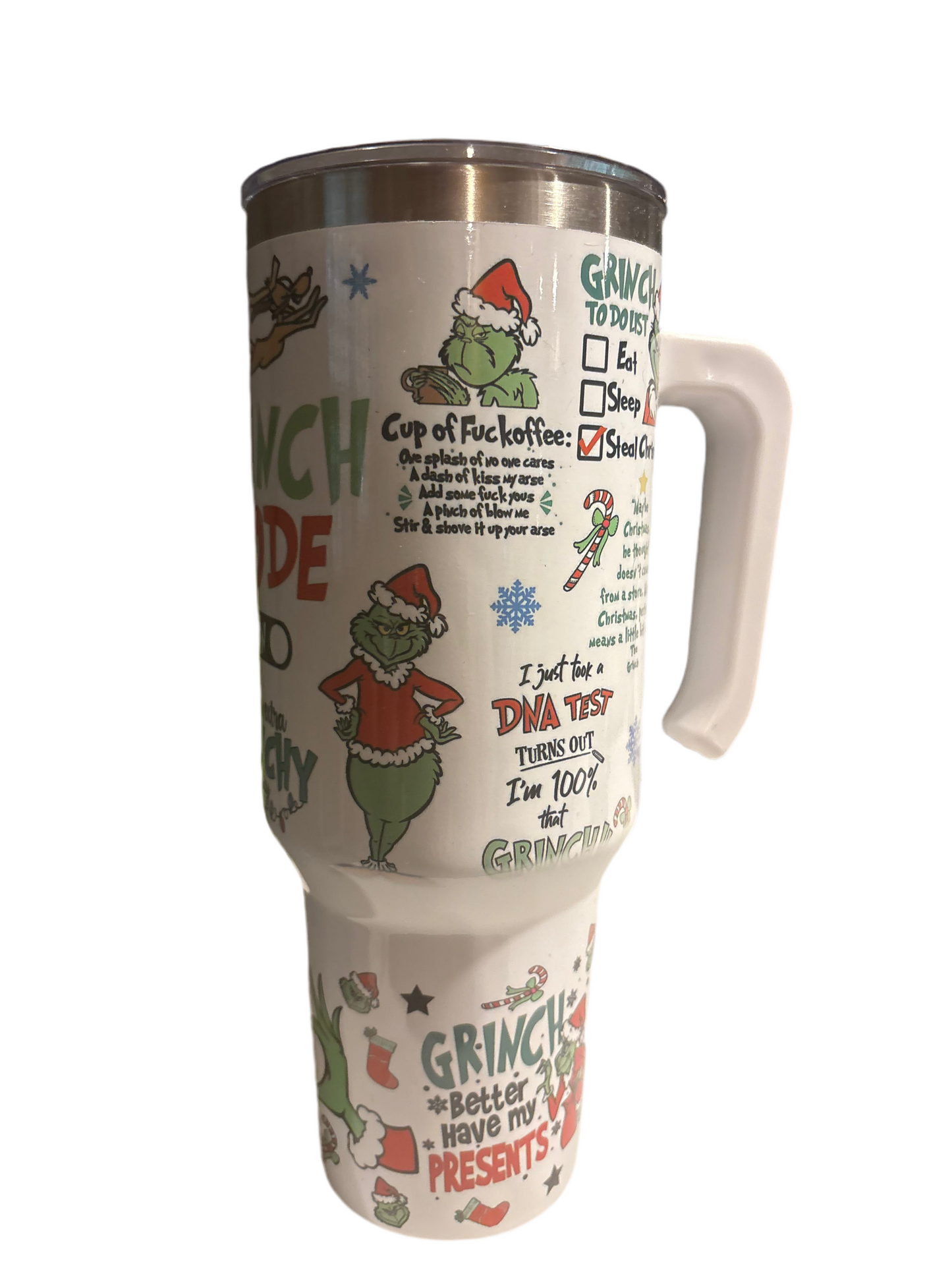 40oz Grinch Christmas tumbler